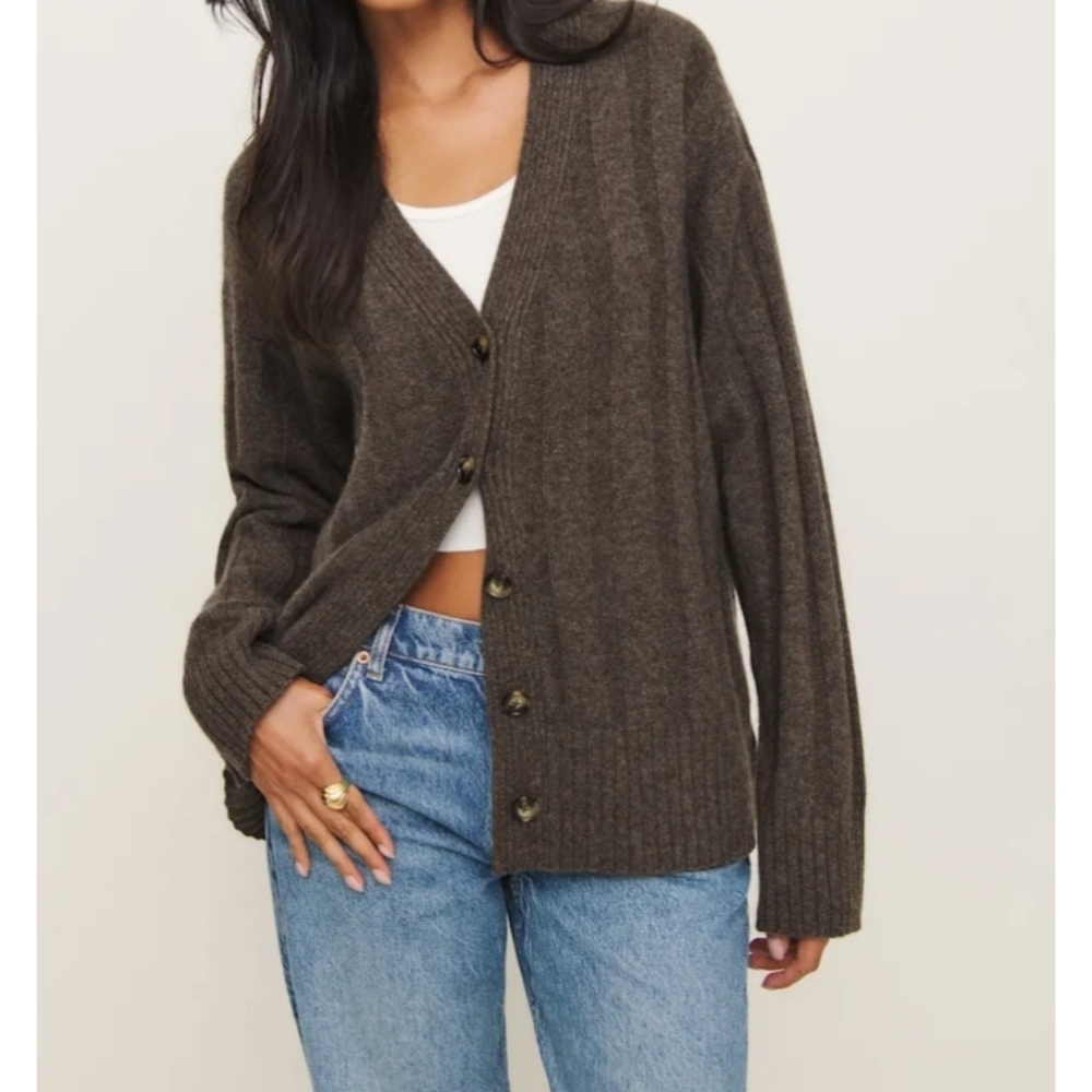 Reformation Capri Oversized Cashmere Cardigan